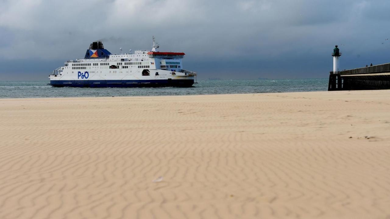Studio Plage, Vue Mer Et Dragon, Garage Pour Moto Calais Eksteriør bilde